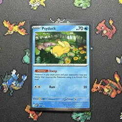 Pokemon TCG Mega Evolution 3 Pack Blister Psyduck Black Star Promo #007 NM - Image 1