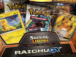 Pokemon Sealed Shining Legends Raichu GX Special Collection Box FREE SHIPPING - Image 2
