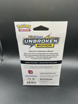 Pokemon Sun & Moon Unbroken Bonds 3-Pack Hanger Box Brand New Factory Sealed TCG - Image 3