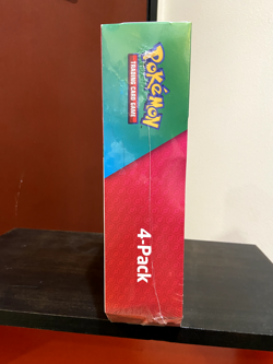 Pokemon TCG: Costco 4 Tin SEALED Set Pikachu Eevee Tyranitar Eternatus V Powers - Image 3