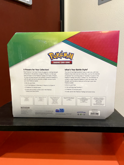 Pokemon TCG: Costco 4 Tin SEALED Set Pikachu Eevee Tyranitar Eternatus V Powers - Image 4