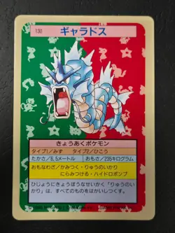 Pokemon Gyarados Topsun 1995 Green Back Japanese - Image 3