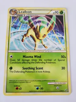 Leafeon 17/90 Undaunted Regular Rare Pokemon Card - Excellent Condition - Image 1
