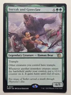 Surrak and Goreclaw March of the Machine Regular magic card green NM mom 0337 - Image 1