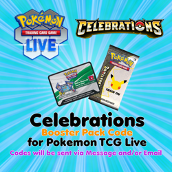Pokemon TCG Live PTCGL PTCGO Online Codes: 1 Celebrations Booster Pack - Image 1