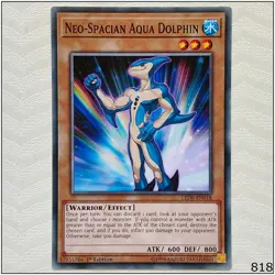 Neo-Spacian Aqua Dolphin - LED6-EN018 - Common 1st Edition Yugioh - Image 1