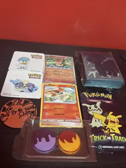 Pokemon TCG Lot With Silver Tempest Unopened Sleeve Pack and 2 Victini Cards - Image 1
