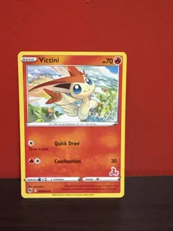 Pokemon TCG Lot With Silver Tempest Unopened Sleeve Pack and 2 Victini Cards - Image 4