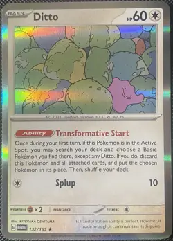 Ditto 132/165 Sv: Scarlet & Violet 151 Holo - Pokemon Card - Image 1
