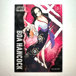 PREORDER Super Rare Boa Hancock Japanese One Piece Movie Stampede Clear Card - Image 1