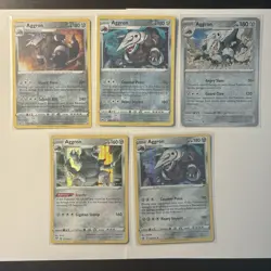 Aggron Pokemon Card Lot - X5 Unique Holos - A244 - Image 1
