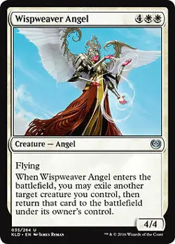 MTG Magic - Wispweaver Angel - Kaladesh - Uncommon - Foil Near Mint - Image 1