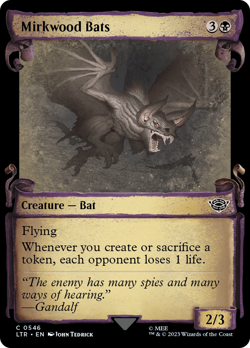 Mirkwood Bats Scroll Showcase 546 FOIL Lord of the Rings Tales of Middleearth NM - Image 1