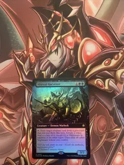 MTG FOIL Abyssal Harvester Extended Art - Foundations #458 - Image 1