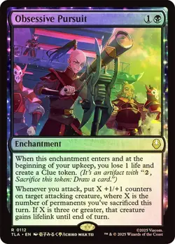 Obsessive Pursuit Foil Avatar: The Last Airbender NM MTG - Image 1