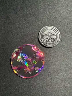 Shining Fates - PURPLE Crobat JUMBO COIN - OFFICIAL Pokemon TCG FREE SHIPPING - Image 3