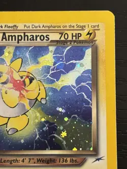 2000 Pokemon TCG Dark Ampharos Neo Destiny 1/105 Holo LP - Image 3