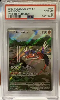 2023-25 Pokemon SV Black Star Promos SVP EN Koraidon #014 PSA 10 - Image 1