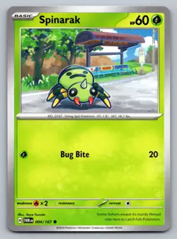 Pokemon TCG SV06: Twilight Masquerade Spinarak 004/167 - Image 1