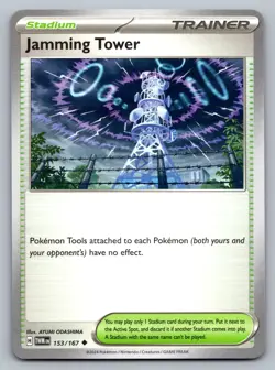 Pokemon TCG SV06: Twilight Masquerade Jamming Tower 153/167 - Image 1