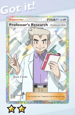 (CHN/ENG/JPN) [Instant] Professor’s Research Pokemon PTCG Pocket trading card - Image 2