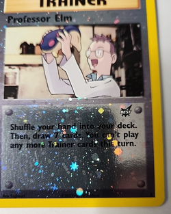 Professor Elm 3 Pokemon Best of Promos Reverse Holo 2002 - Image 2