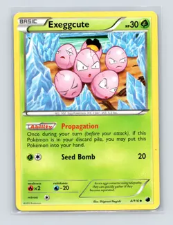 Pokemon TCG Exeggcute 4/116 Plasma Freeze Normal MP - Image 1
