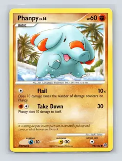 Pokemon TCG Phanpy 98/132 Secret Wonders Normal MP - Image 1