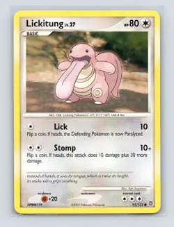 Pokemon TCG Lickitung 91/132 Secret Wonders Normal DMG - Image 1
