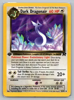 Pokemon TCG Team Rocket Dark Dragonair 33/82 1st Edition - Image 1