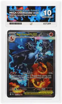 Pokemon Mega Charizard X EX SIR 125/094 Phantasmal ACE 10 PERFECT SUBGRADES - Image 1