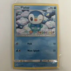 POKEMON PIPLUP 32/156 BUILD-A-BEAR WORKSHOP PROMO STAMPED SEALED NM - Image 1