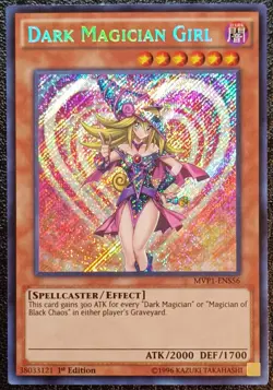 Yu-Gi-Oh! Dark Magician Girl MVP1-ENS56 1st Edition Secret Rare - Image 1