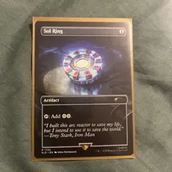 Sol Ring (1734) MTG Marvel X Secret Lairs Non-Foil IRON MAN - Image 1