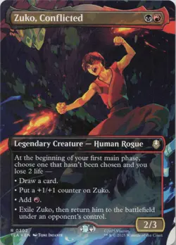 Zuko, Conflicted (Borderless) R Avatar: The Last Airbender 302 NM MTG - Image 1
