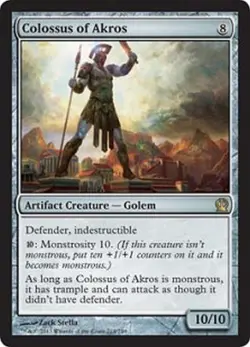 MTG MAGIC THE GATHERING - COLOSSUS OF AKROS - THEROS - NEAR MINT! - Image 1