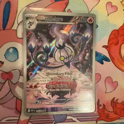 Pokemon TCG Chandelure 103/086 Illustration Rare SV11W: White Flare MINT/NM - Image 1