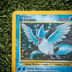 Pokemon Articuno 2/62 Fossil Holo LP Rare Unlimited 1999 Wizards WOTC - Image 2