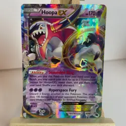 Hoopa EX 36/98 Ancient Origins Holo Ultra Rare Pokemon Light Play+ - Image 1