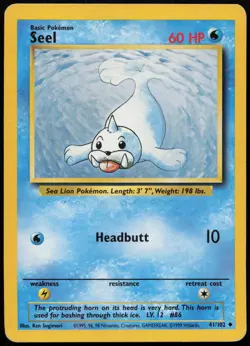 Seel #41 Base Set Pokemon Card - Image 1