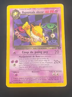 CARTE POKEMON HYPNOMADE OBSCUR 26/82 FR RARE WIZARDS TEAM ROCKET - TBE - Image 1