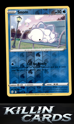 Reverse Holofoil Snom 029/072 Pokemon Common Shining Fates Card NM - Image 1