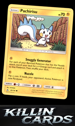 Pachirisu 49/156 Pokemon Common SM - Ultra Prism Card NM - Image 1