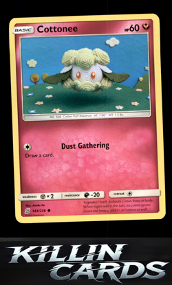 Cottonee 143/236 Pokemon Common SM - Unified Minds Card NM - Image 1