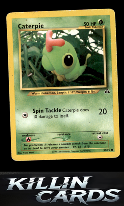 Caterpie 53/75 Pokemon Common Neo Discovery Card DM - Image 1