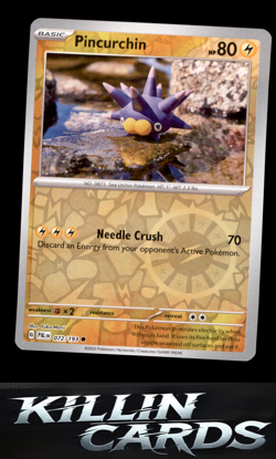 Reverse Holofoil Pincurchin - 072/193 072/193 Pokemon Common SV02: Paldea Evolve - Image 1