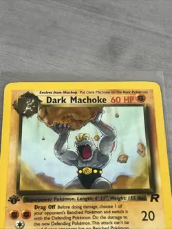 Pokemon 1st Edition Dark Machoke 40/82 Tcg 2000 - Image 5