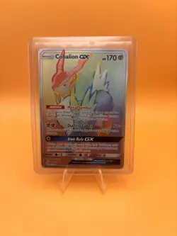 Cobalion GX 189/181 Rainbow Sun and Moon Team Up Secret Rare Pokemon TCG NM - Image 5
