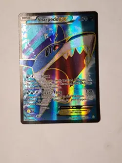 Sharpedo EX 152/160 Primal Clash XY Full Art FA Holo Pokemon TCG NM/M - Image 2