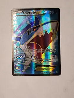 Sharpedo EX 152/160 Primal Clash XY Full Art FA Holo Pokemon TCG NM/M - Image 3